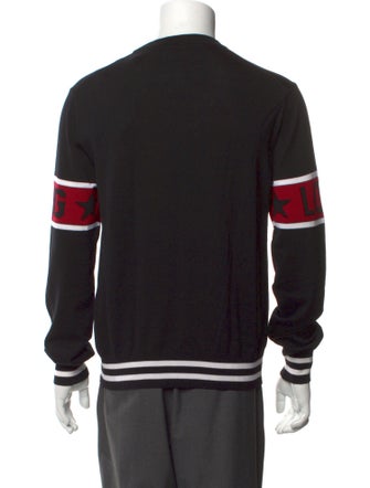 Dolce & Gabbana Virgin Wool Graphic Print Pullover