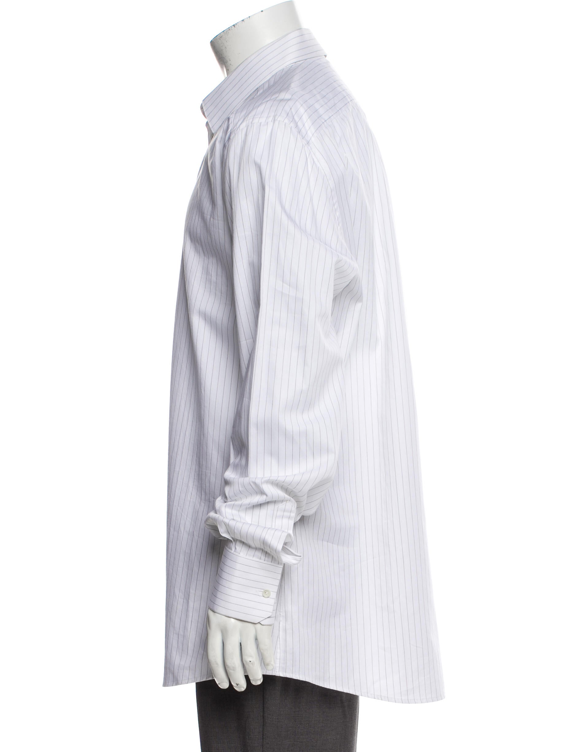 Dolce & Gabbana Striped Long Sleeve Dress Shirt