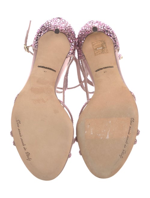 Dolce & Gabbana Satin Crystal Embellishments Sandals