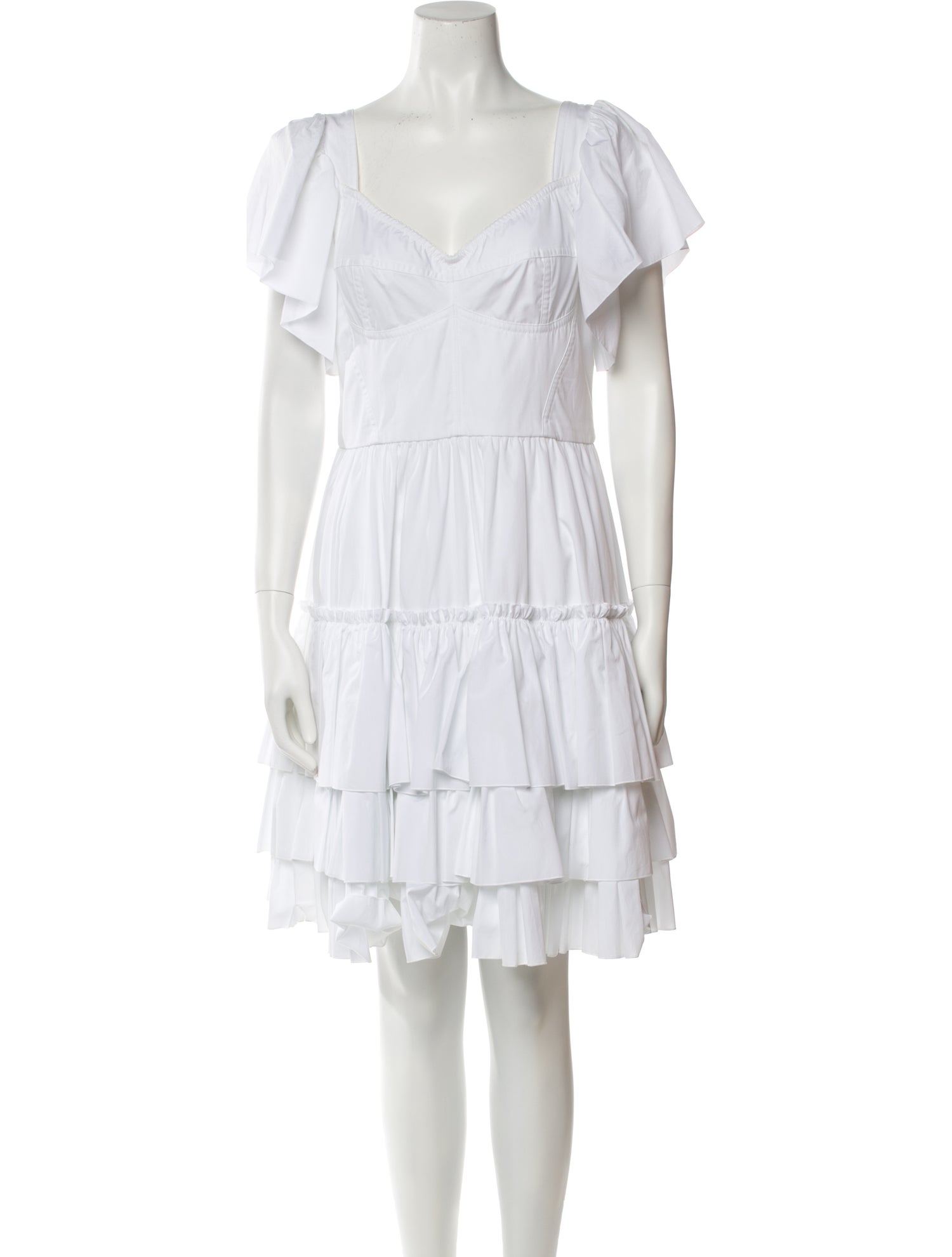 Dolce & Gabbana V-Neck Knee-Length Dress w/ Tags