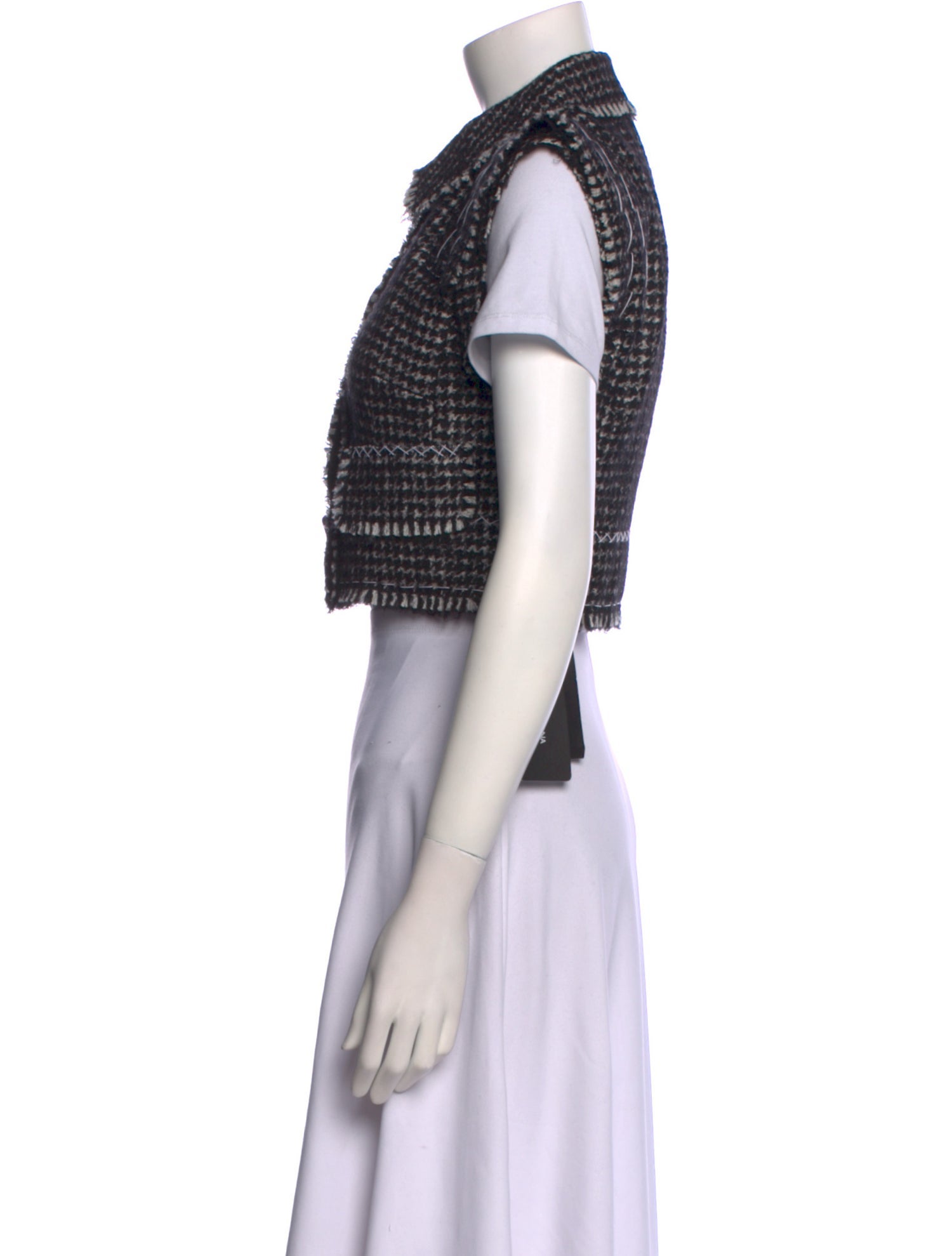 Dolce & Gabbana Houndstooth Print Vest w/ Tags