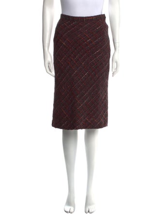 Dolce & Gabbana Tweed Pattern Knee-Length Skirt