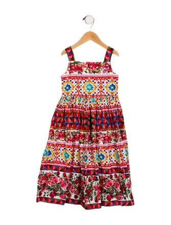 Dolce & Gabbana Printed Sleeveless Dress