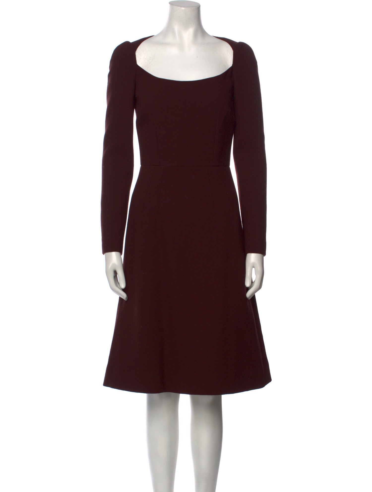 Dolce & Gabbana Virgin Wool Knee-Length Dress