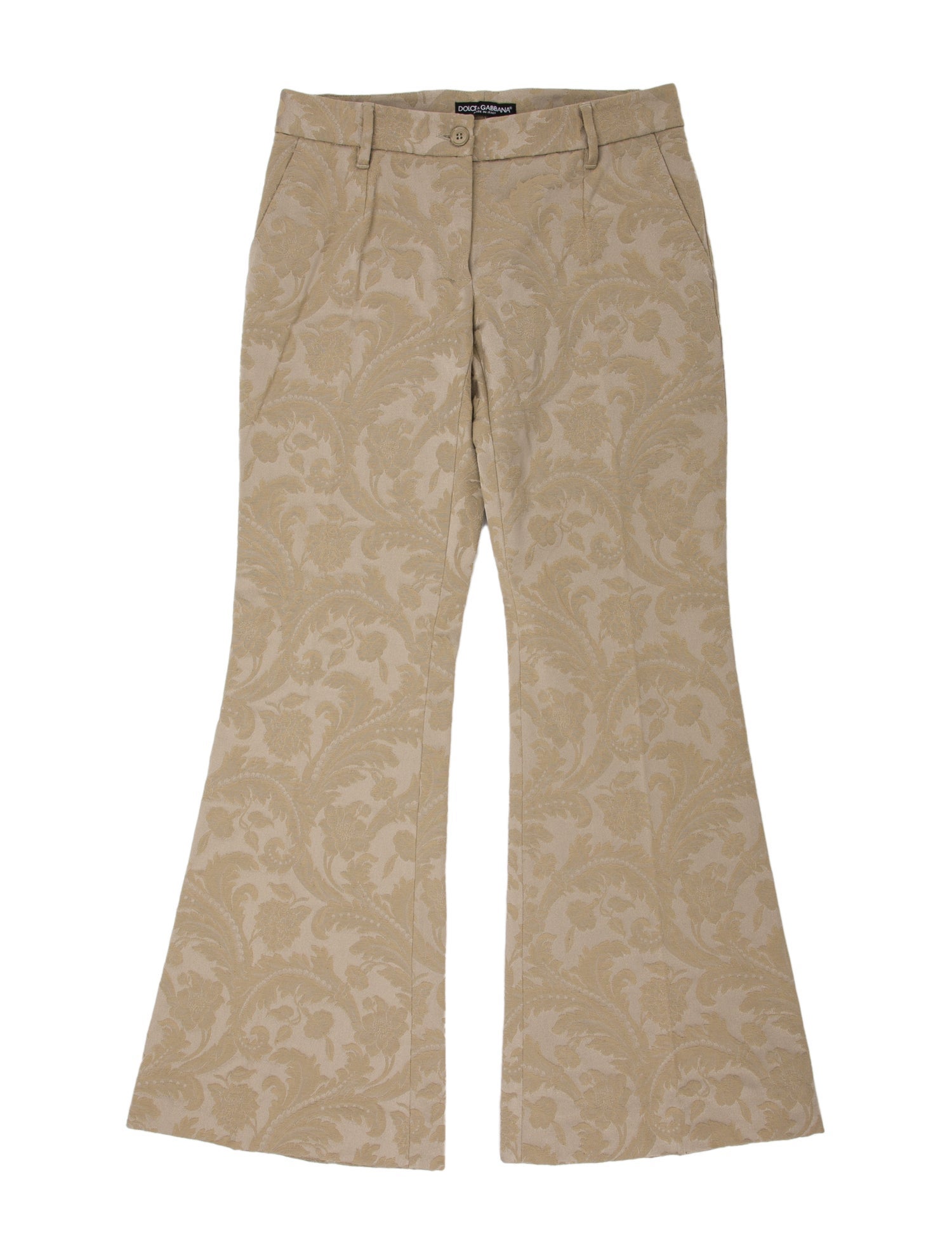 Dolce & Gabbana Printed Wide Leg Pants