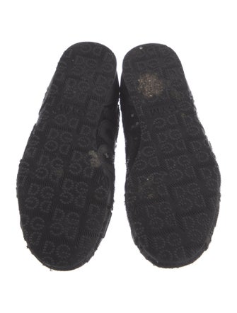 Dolce & Gabbana Printed Sequin Embellishments Sneakers