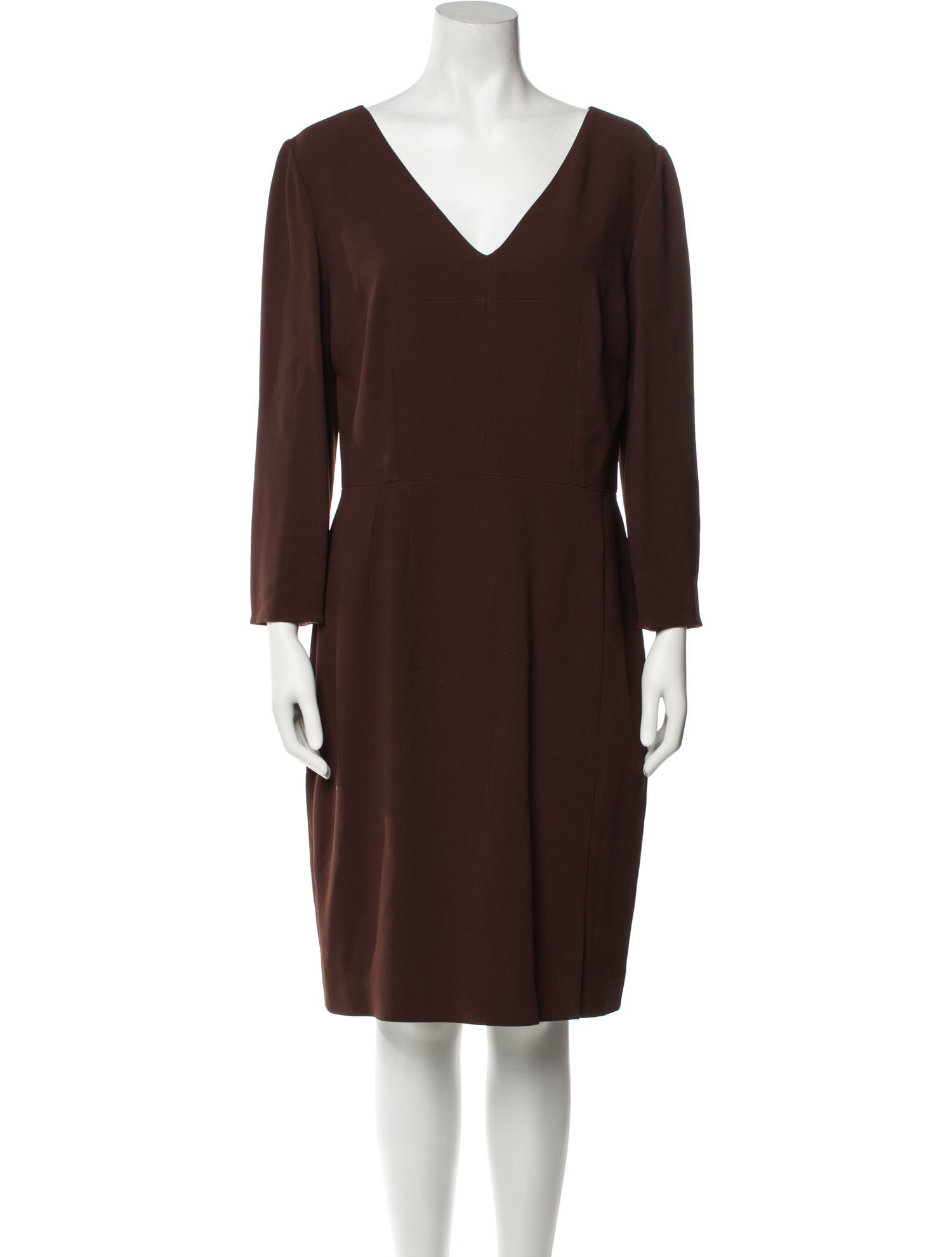 Dolce & Gabbana V-Neck Midi Length Dress