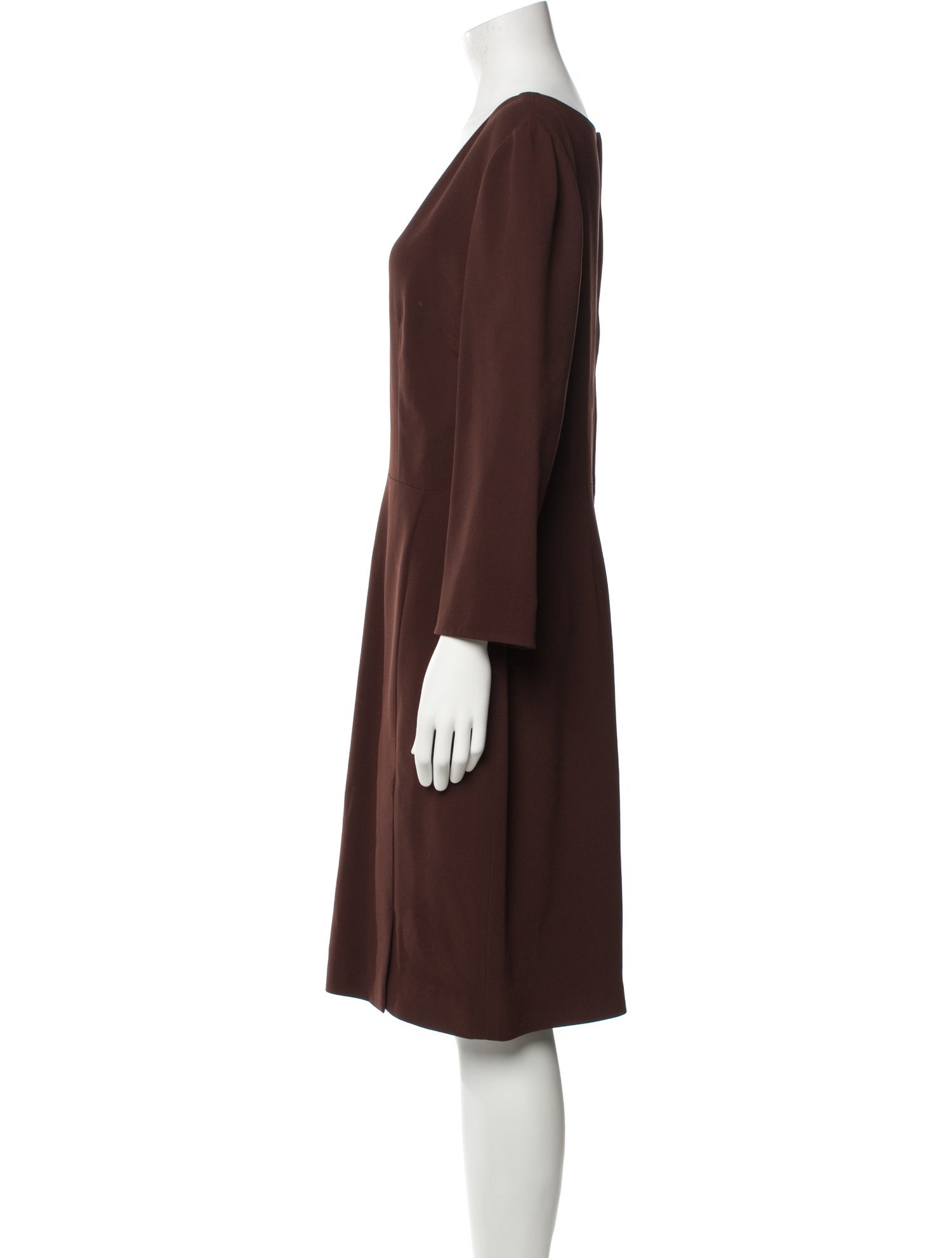 Dolce & Gabbana V-Neck Midi Length Dress