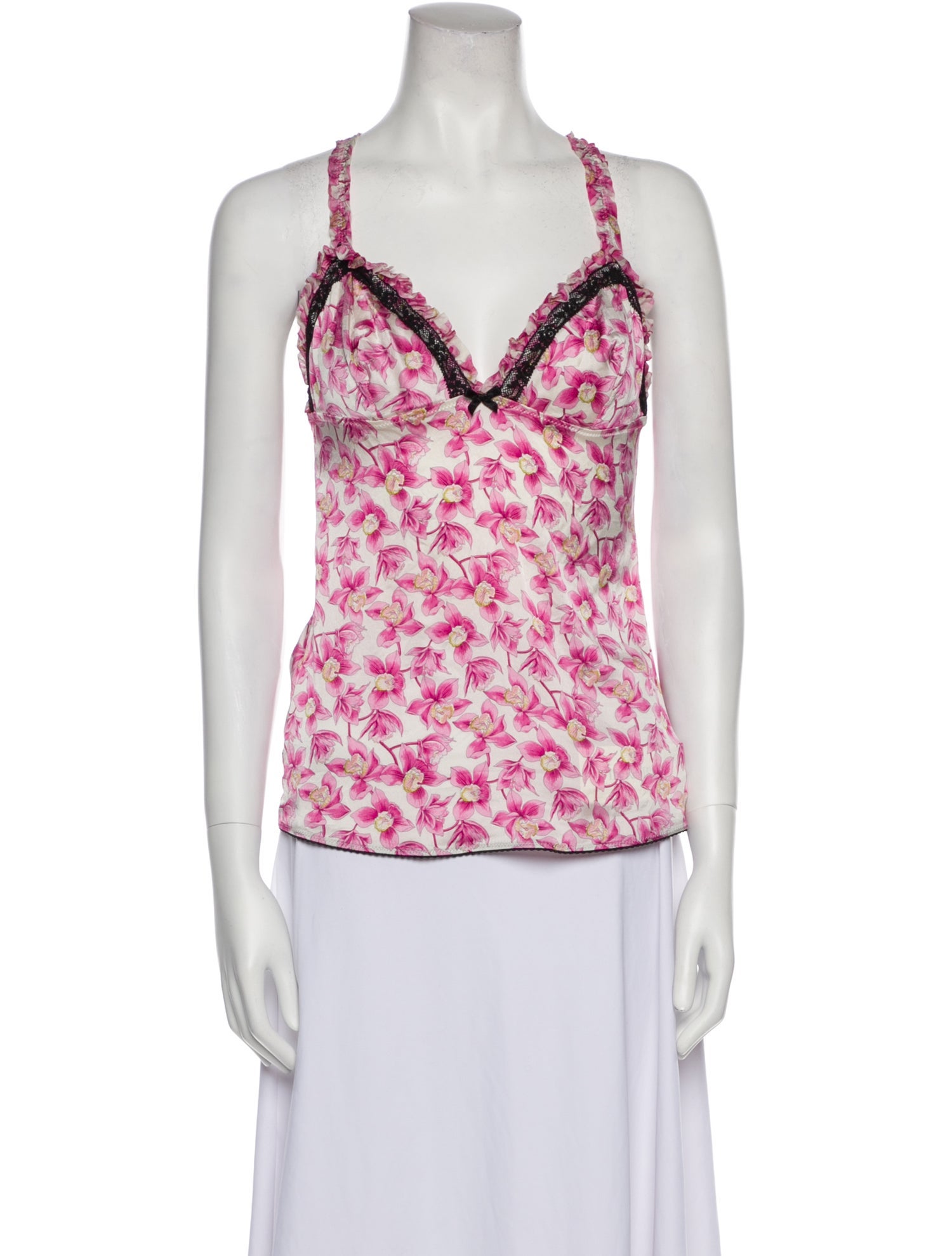 Dolce & Gabbana Silk Floral Print Pajamas