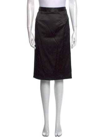 Dolce & Gabbana Satin Knee-Length Skirt