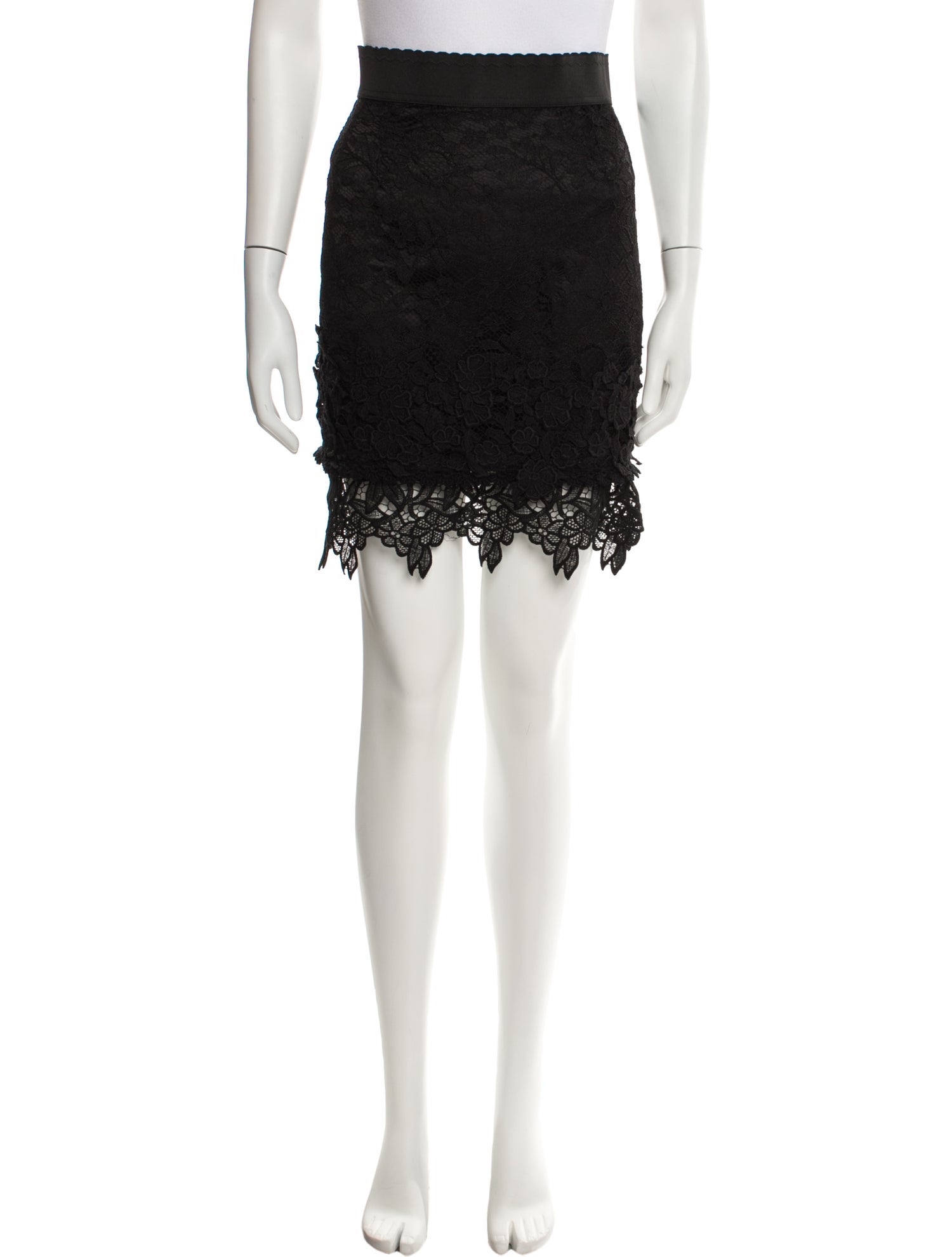 Dolce & Gabbana Lace Pattern Mini Skirt