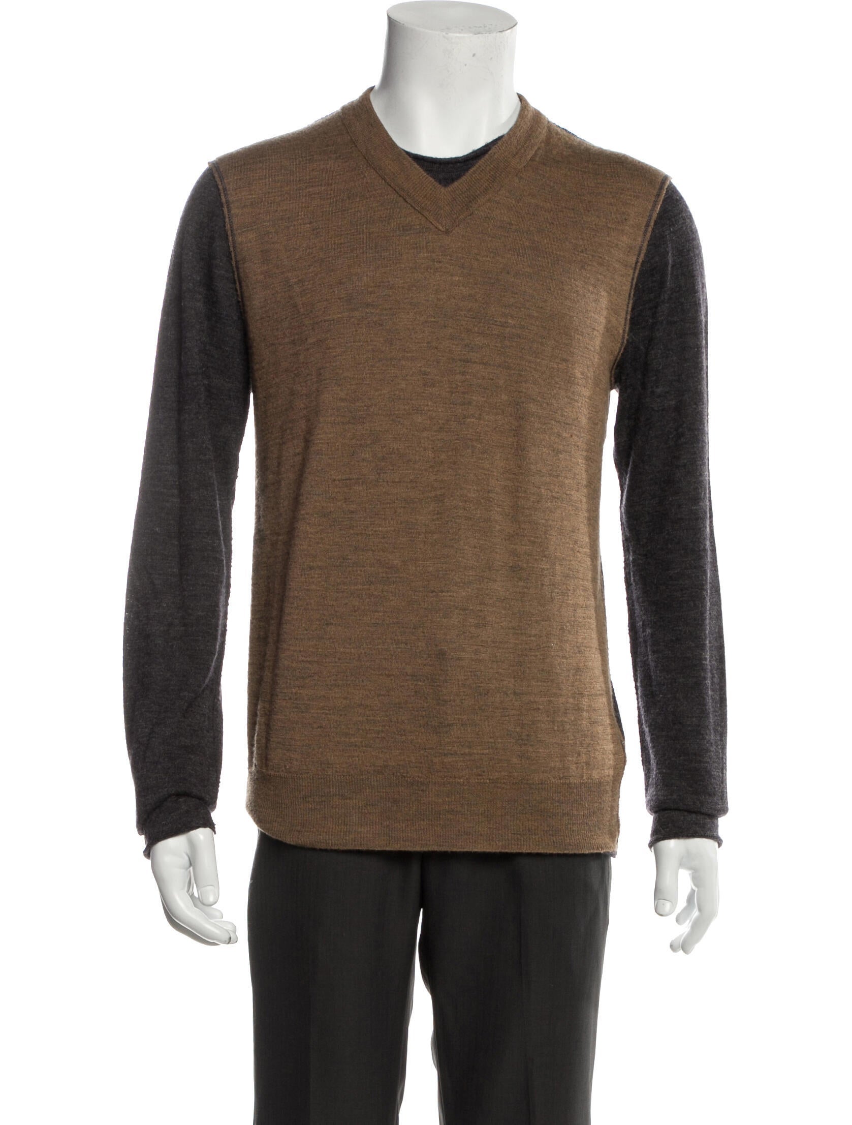 Dolce & Gabbana V-Neck Long Sleeve Polo Sweater
