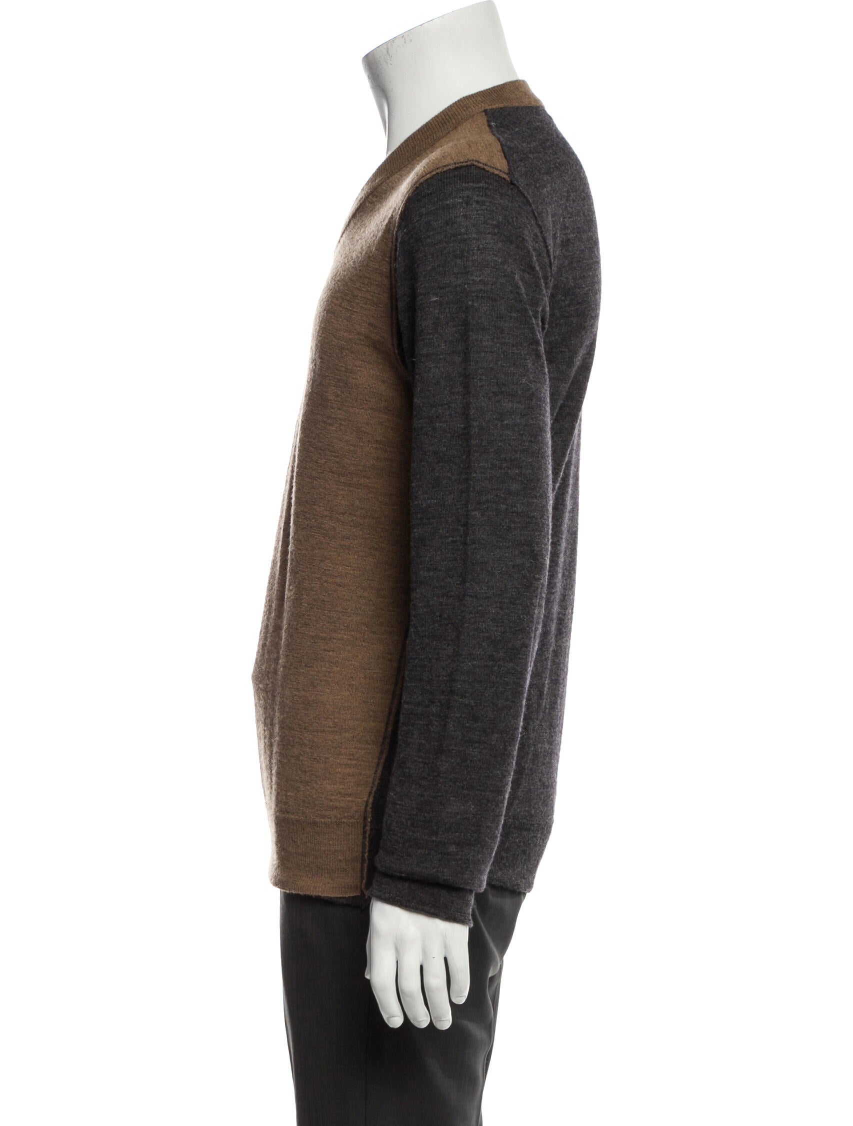 Dolce & Gabbana V-Neck Long Sleeve Polo Sweater