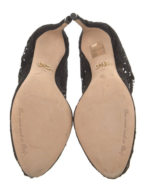 Dolce & Gabbana Lace Lace Pattern Combat Boots