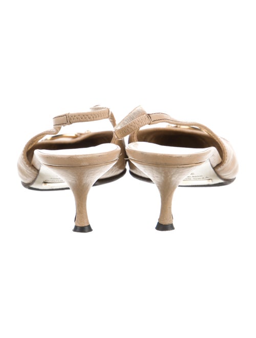 Dolce & Gabbana Leather Slingback Pumps