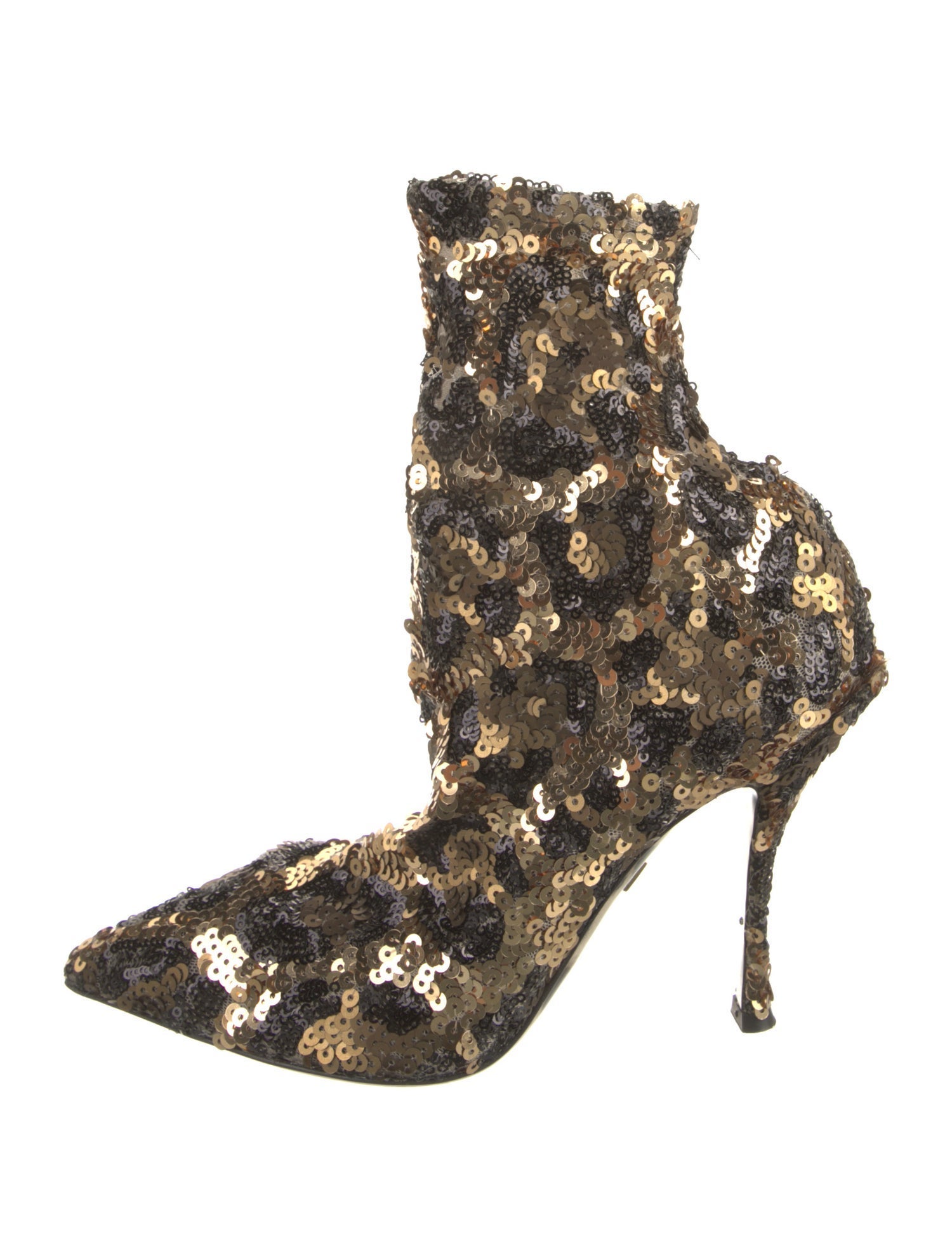 Dolce & Gabbana Sequins Sequin Embellishments Sock Boots