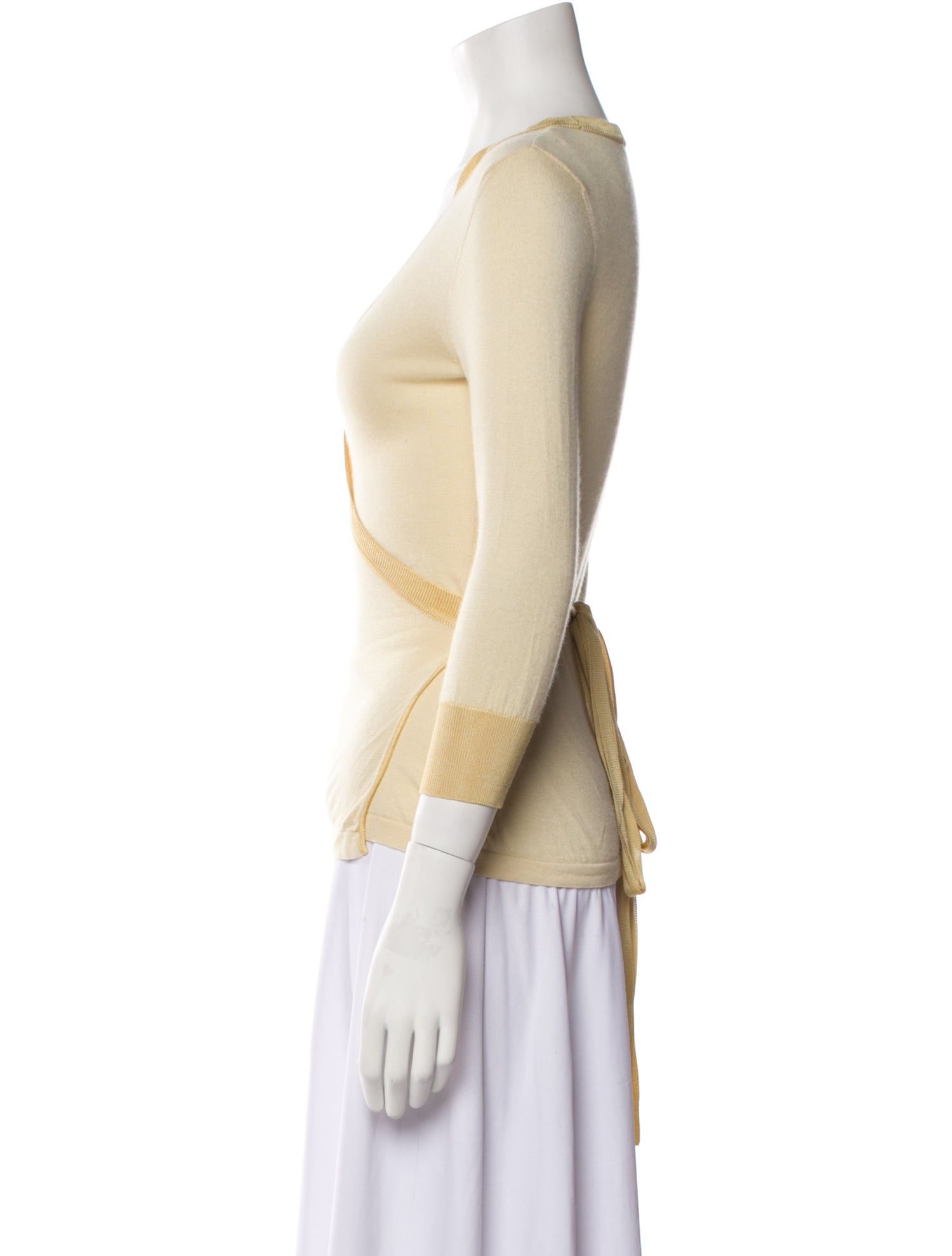 Dolce & Gabbana Cashmere Plunge Neckline Sweater