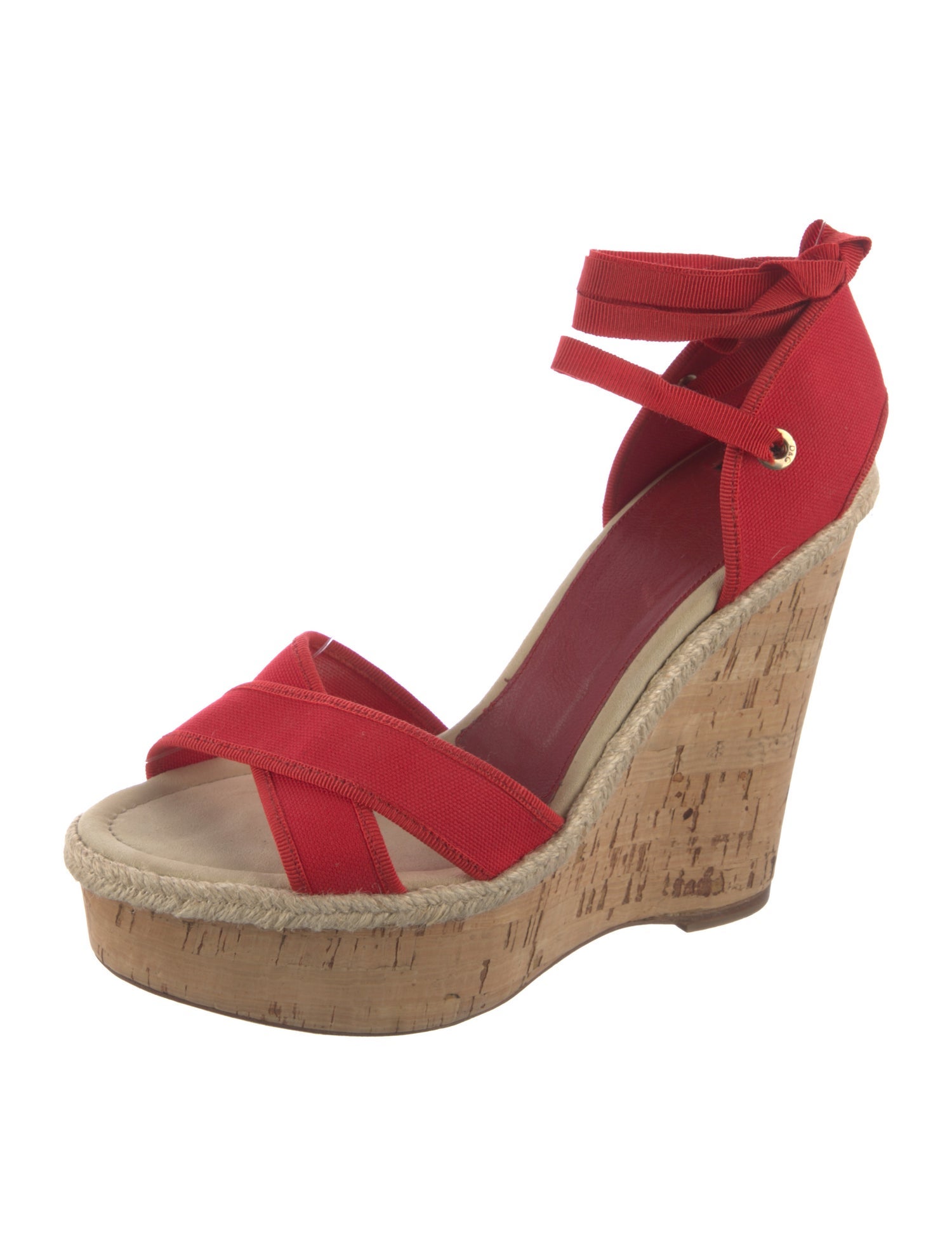 D&G Canvas Grosgrain Trim Espadrilles