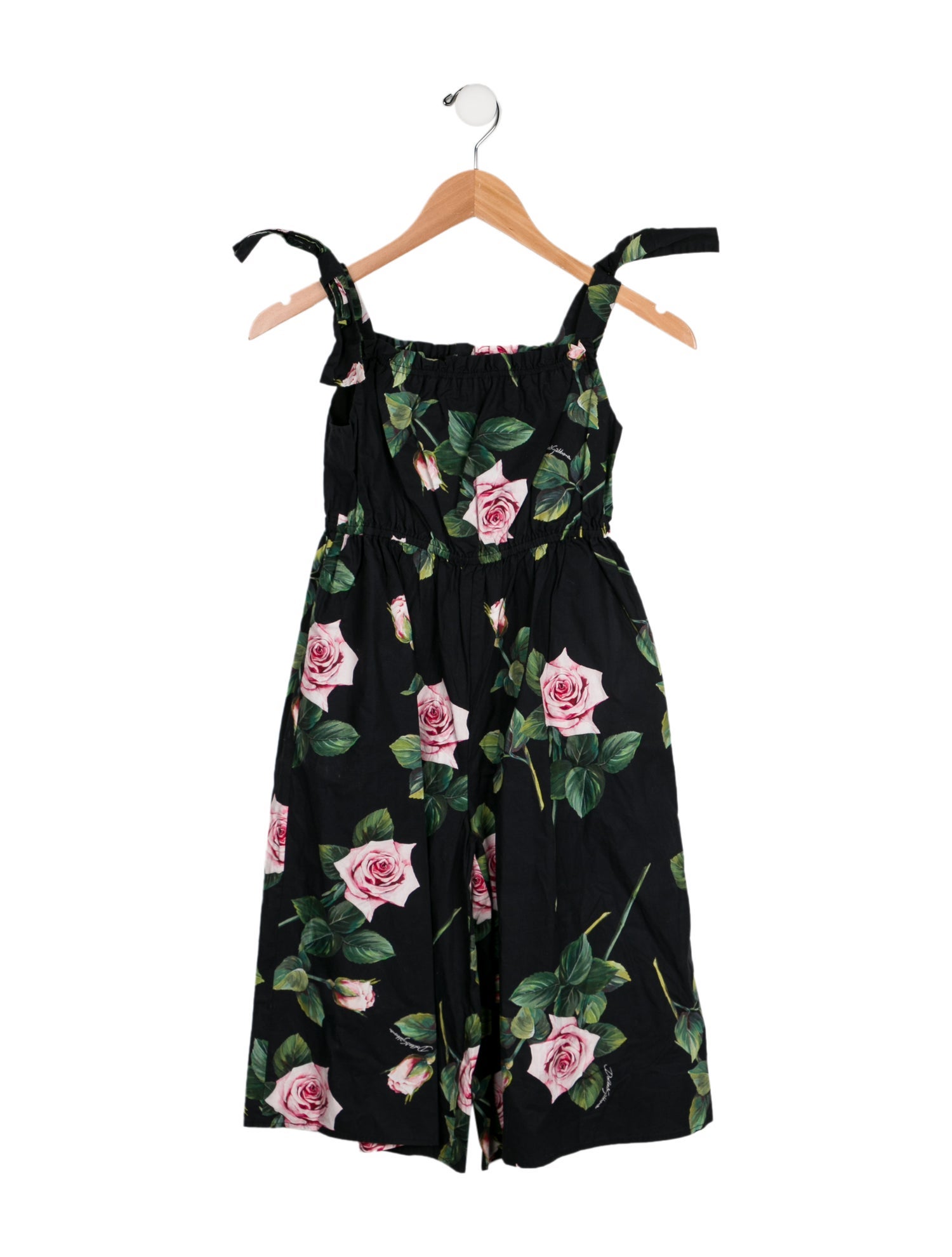 Dolce & Gabbana Girls' Floral Printed Jumpsuit