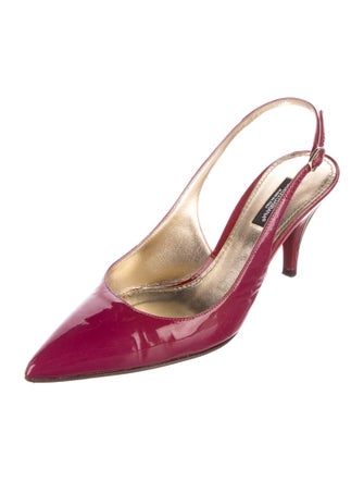 Dolce & Gabbana Patent Leather Slingback Pumps