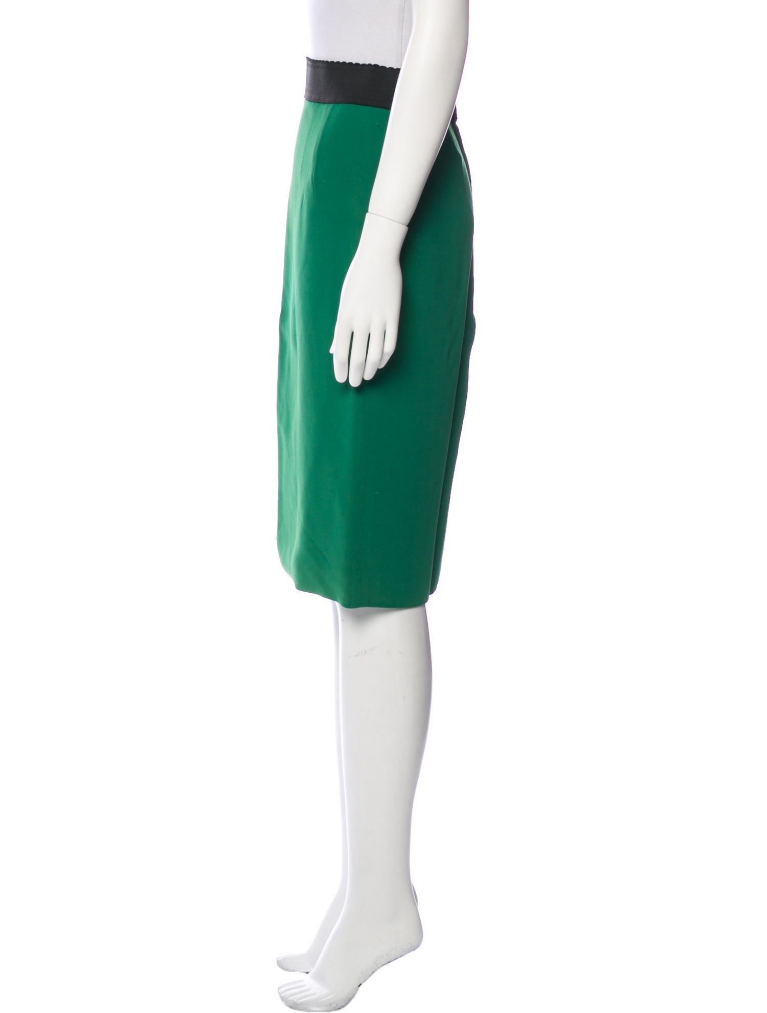 Dolce & Gabbana Colorblock Pattern Knee-Length Skirt