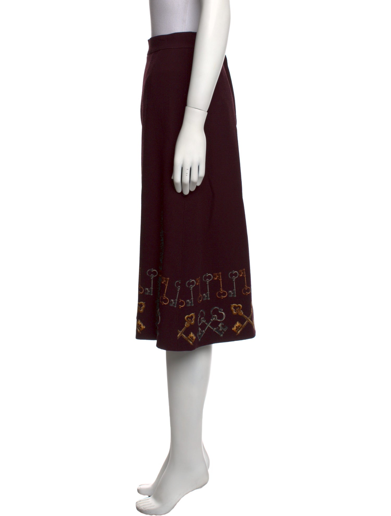 Dolce & Gabbana Silk Knee-Length Skirt