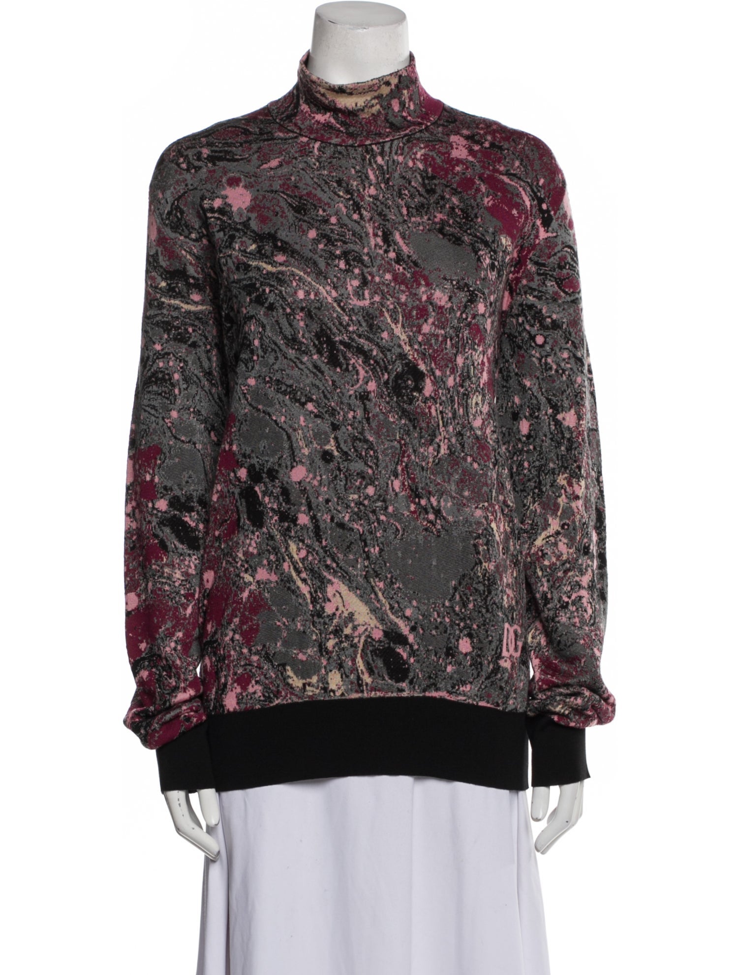 Dolce & Gabbana Silk Printed Sweater w/ Tags