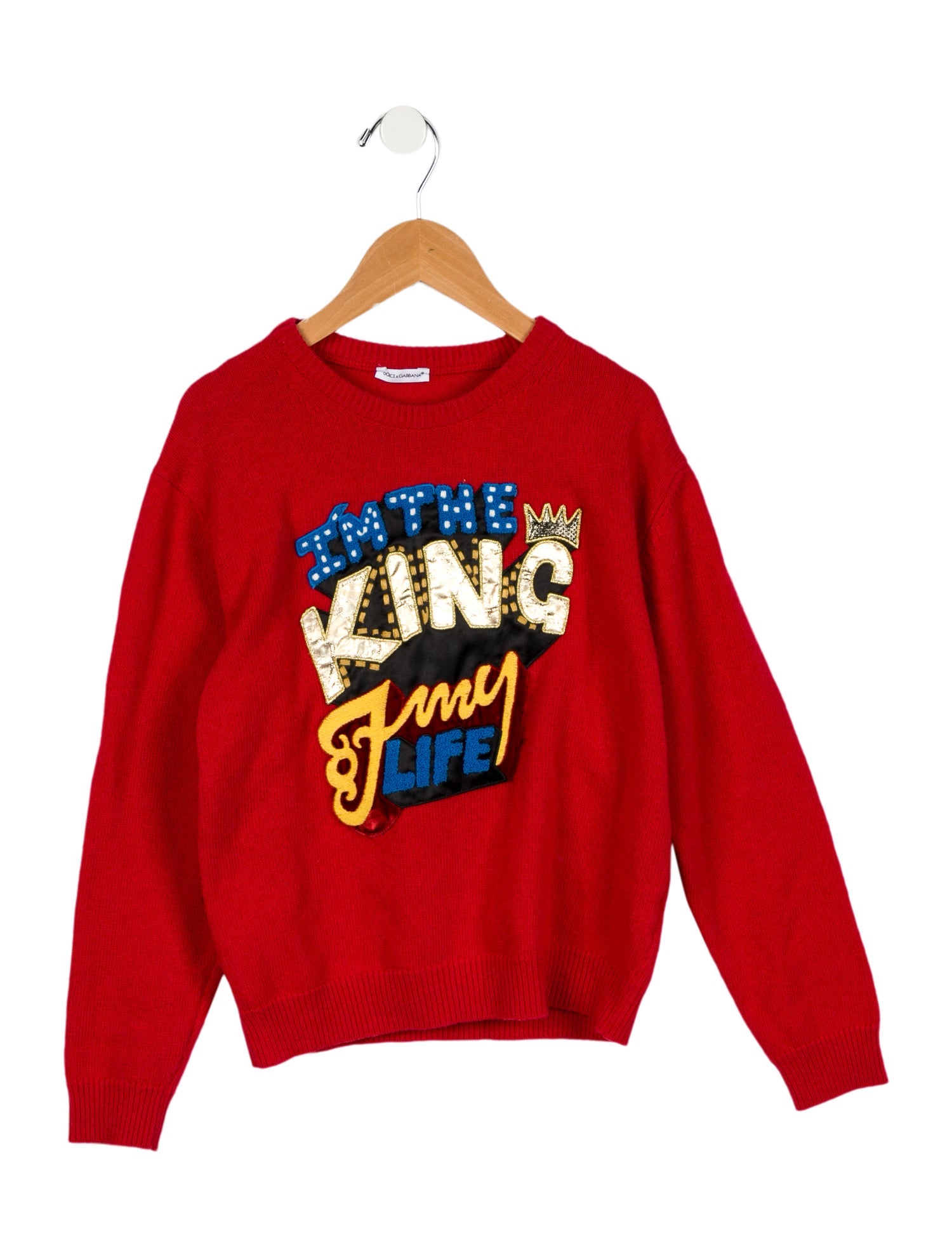 Dolce & Gabbana Girls' Embroidered Woven Sweater