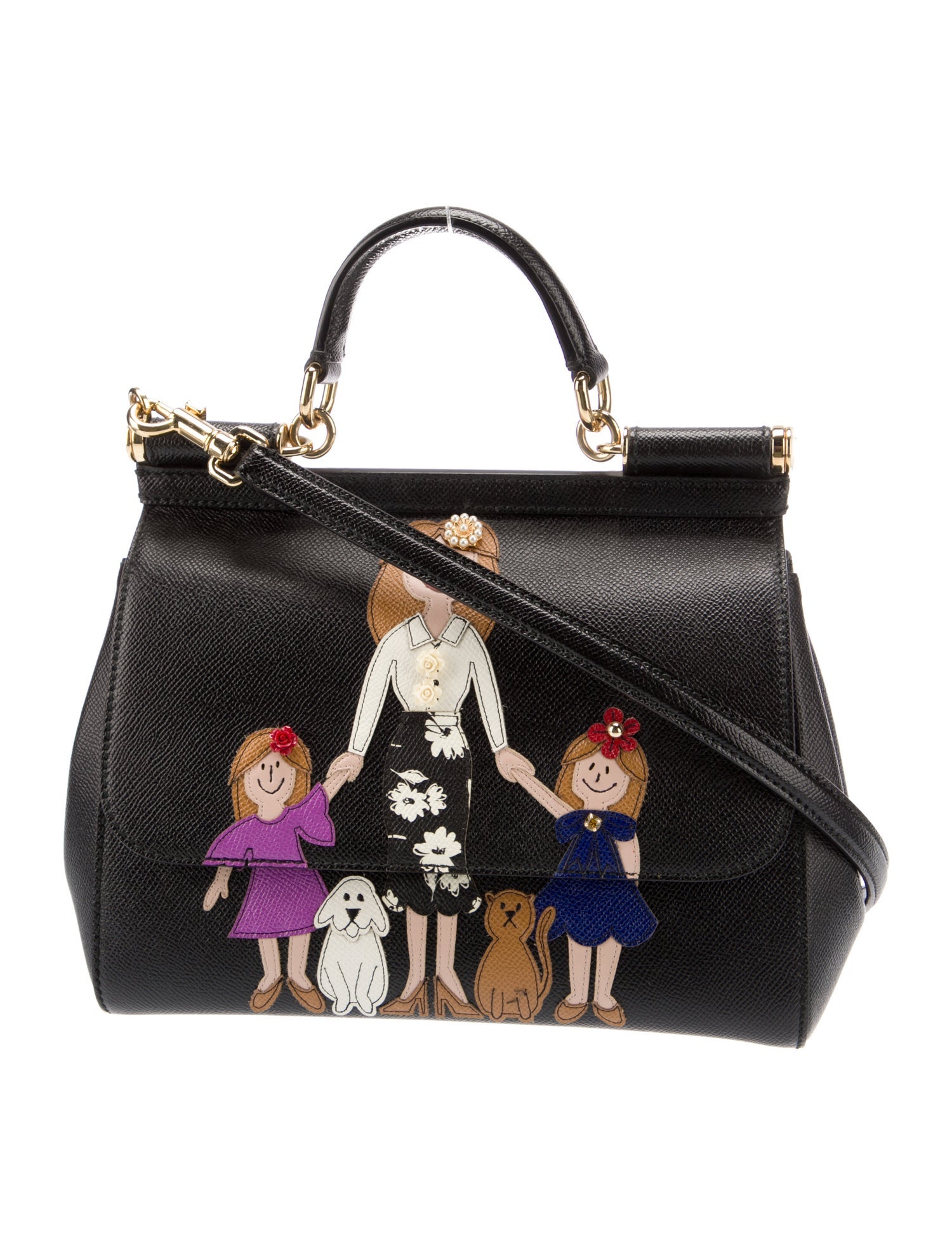 Dolce & Gabbana Leather Top Handle Bag