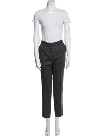 Dolce & Gabbana Virgin Wool Striped Pantsuit