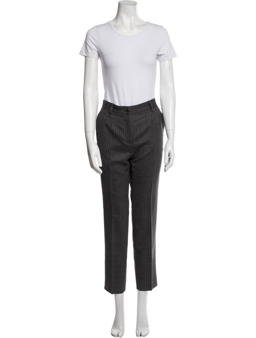 Dolce & Gabbana Virgin Wool Striped Pantsuit
