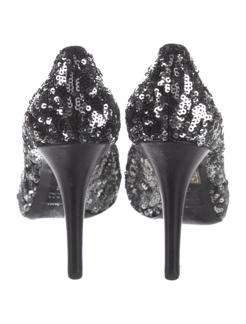 Dolce & Gabbana Sequins Grosgrain Trim Pumps