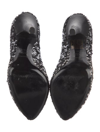 Dolce & Gabbana Sequins Grosgrain Trim Pumps