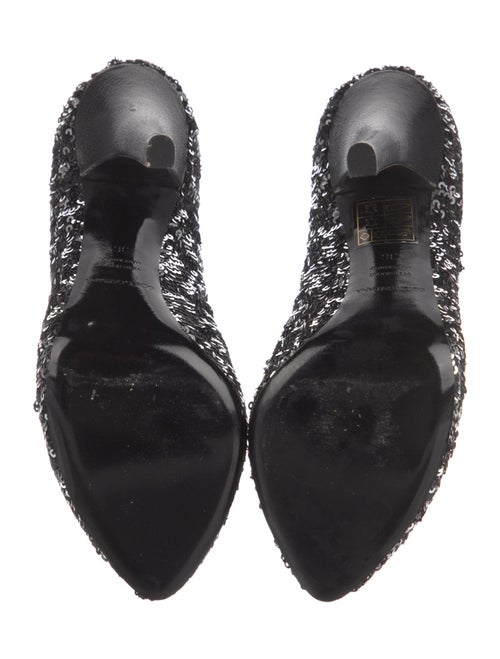 Dolce & Gabbana Sequins Grosgrain Trim Pumps