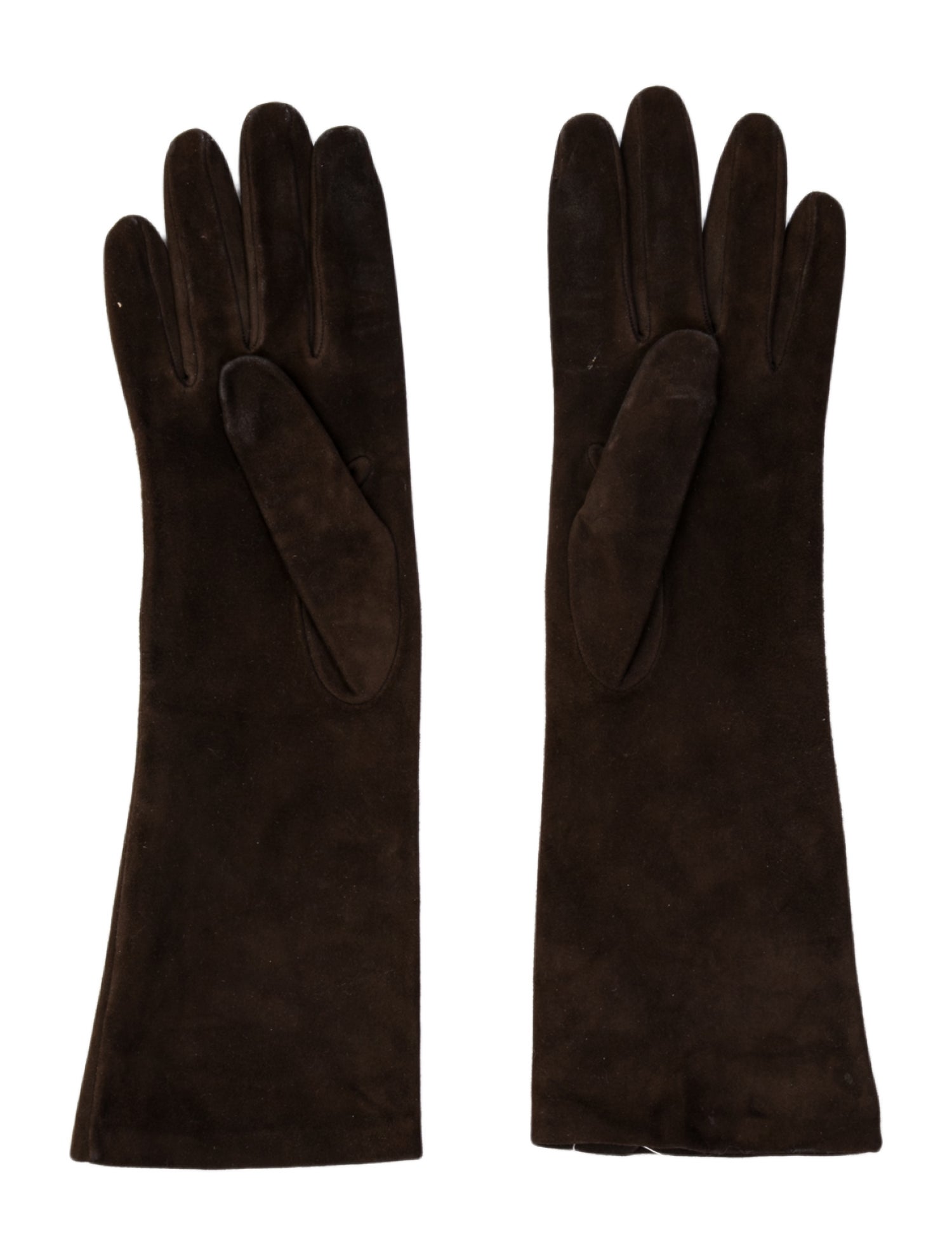 Dolce & Gabbana Suede Long Gloves