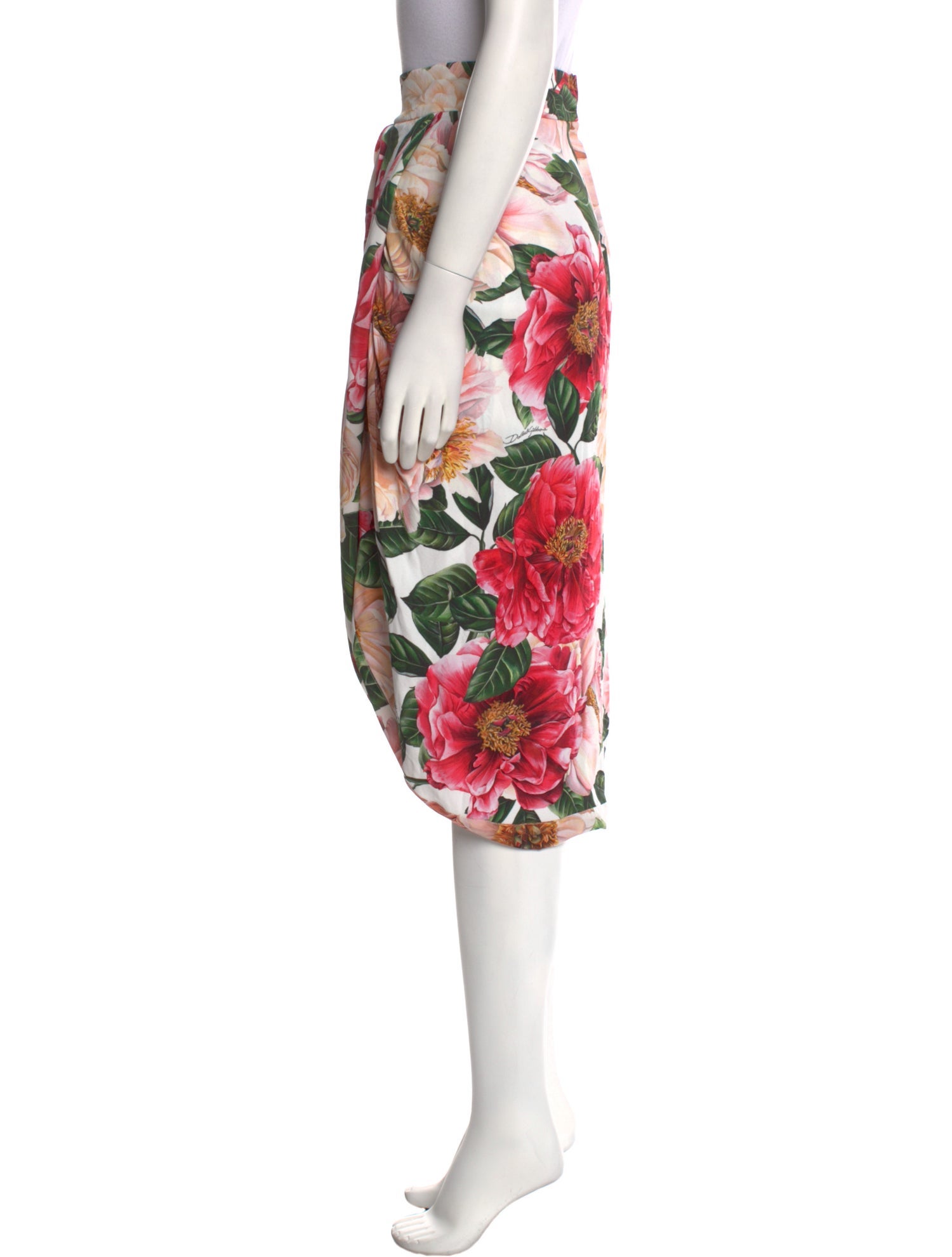 Dolce & Gabbana Floral Print Knee-Length Skirt