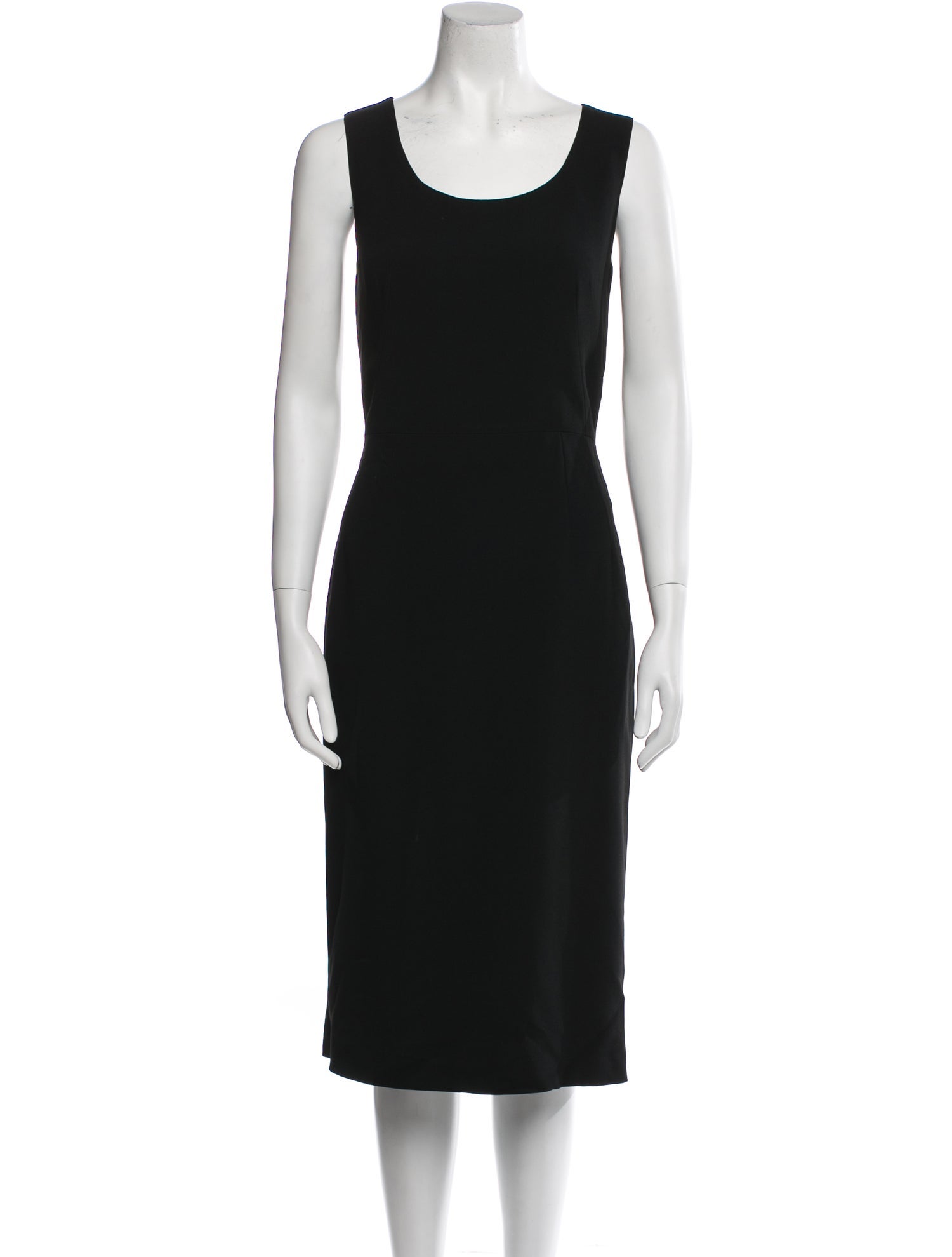 Dolce & Gabbana Scoop Neck Midi Length Dress