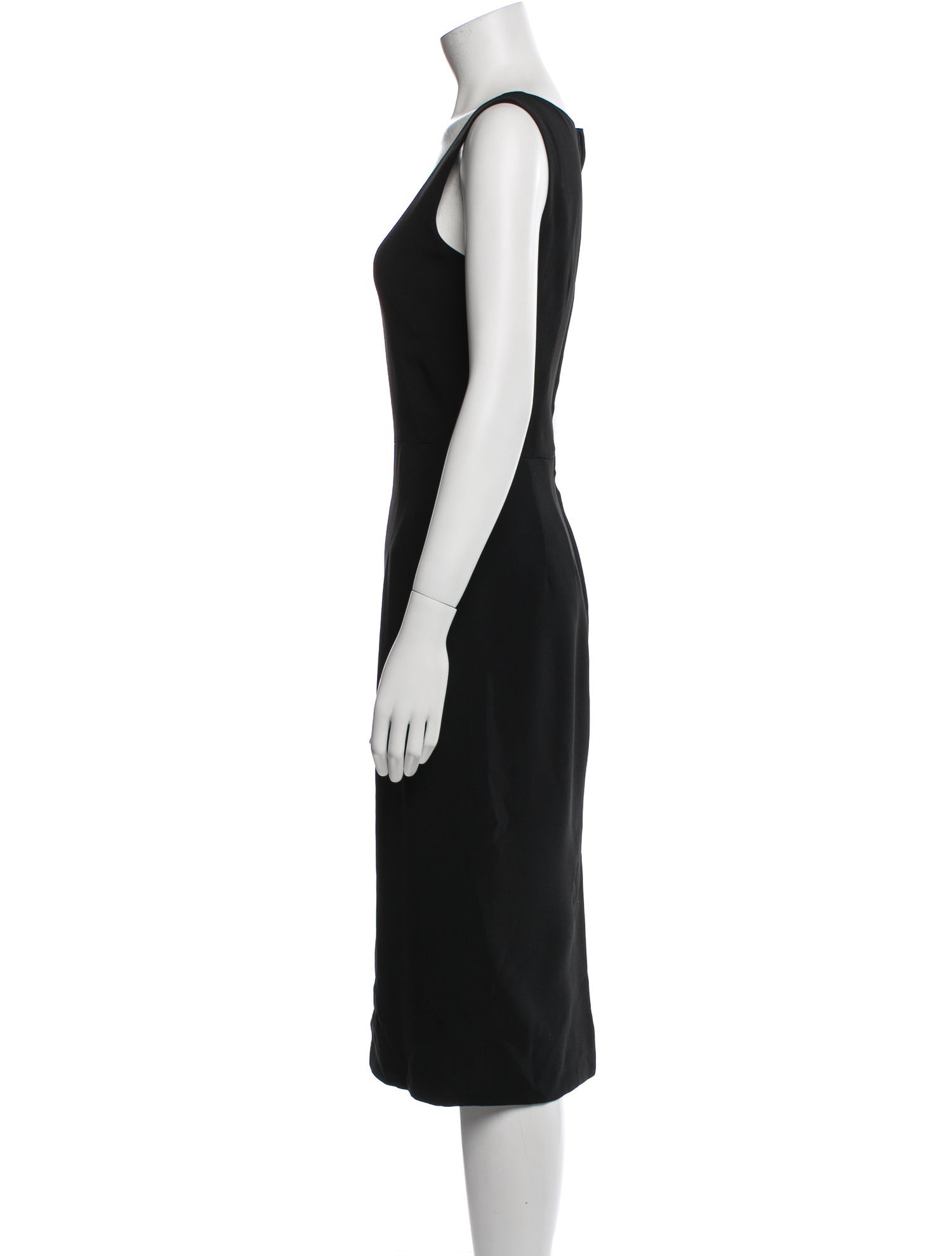 Dolce & Gabbana Scoop Neck Midi Length Dress