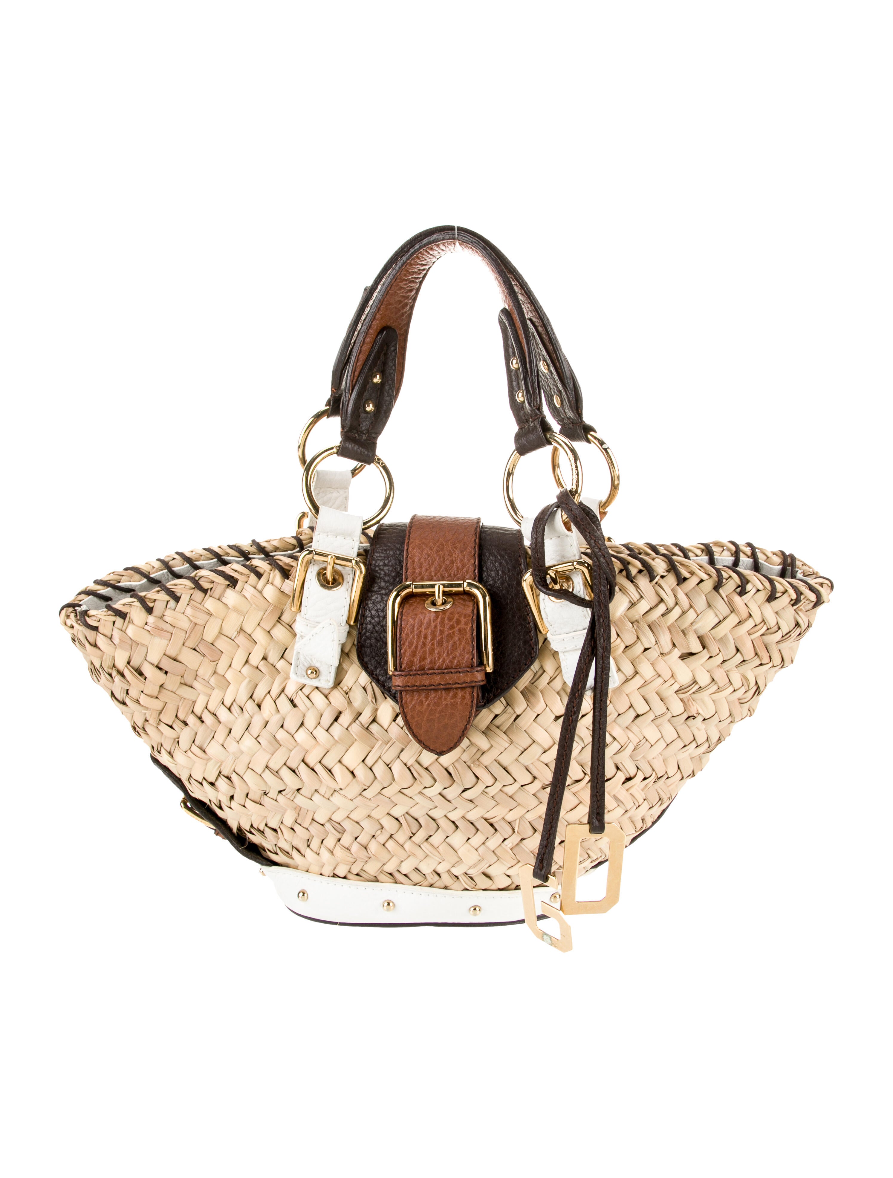 Dolce & Gabbana Straw Top Handle Bag