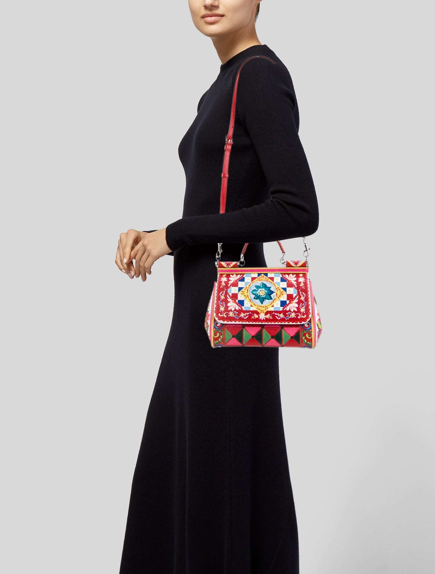 Dolce & Gabbana Leather Top Handle Bag