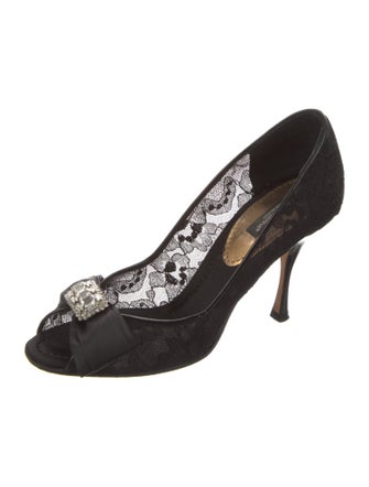Dolce & Gabbana Lace Lace Pattern Pumps