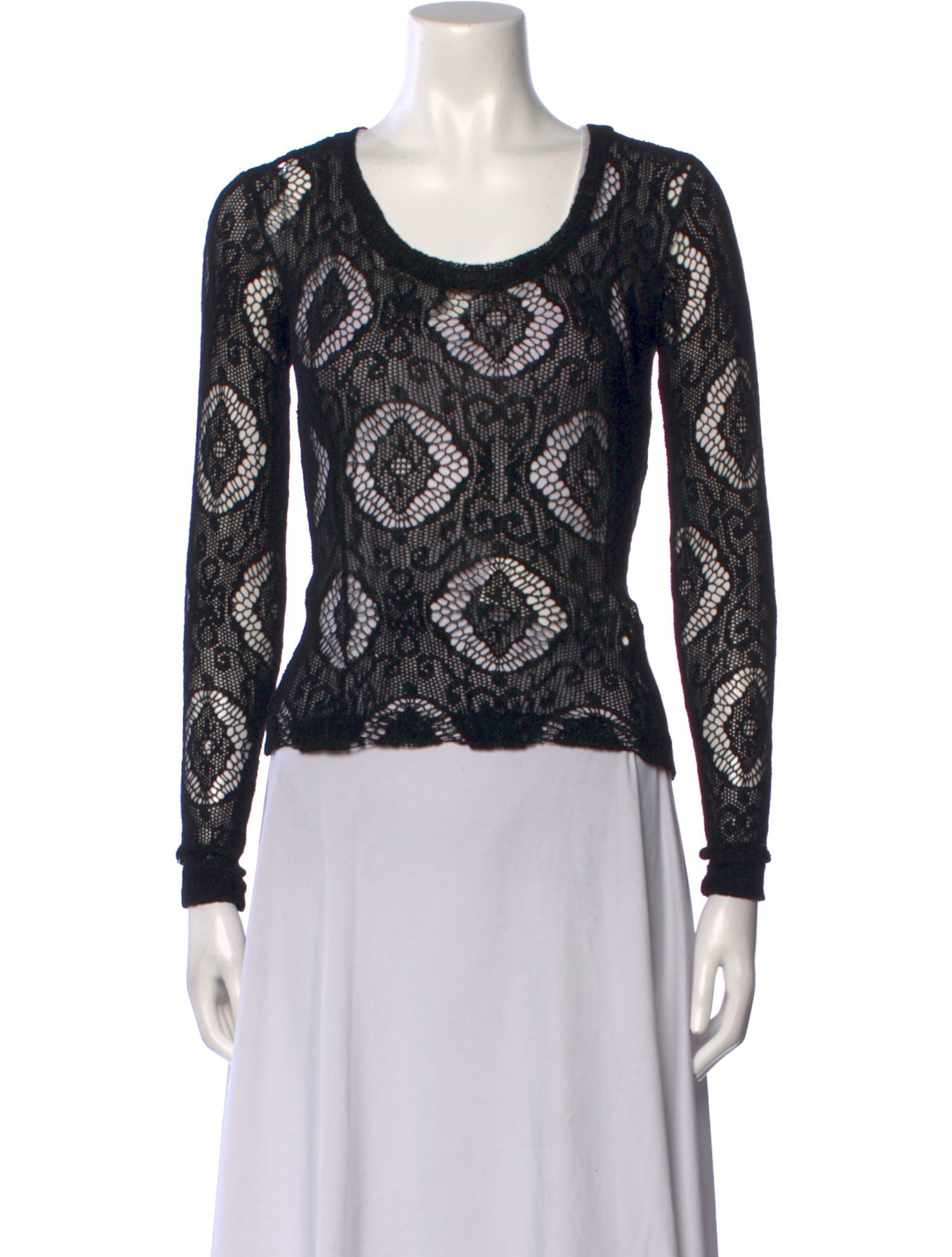 Dolce & Gabbana Wool Paisley Print Top