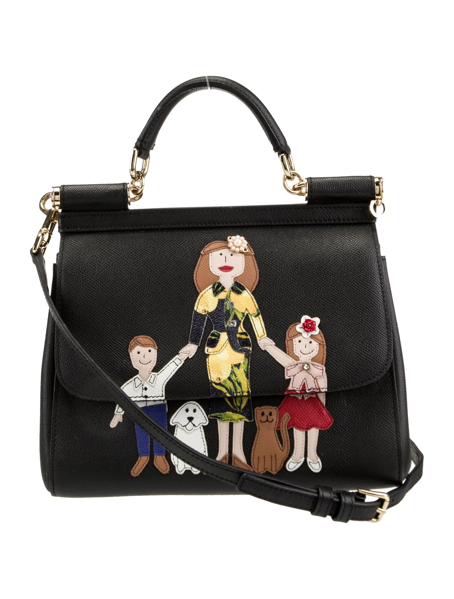 Dolce & Gabbana Leather Dauphine Medium