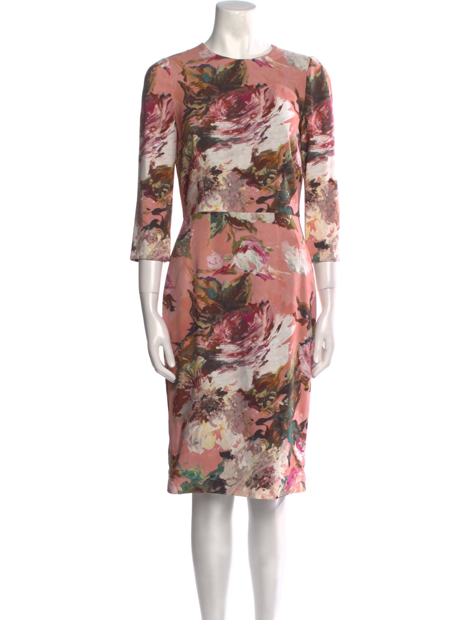 Dolce & Gabbana Floral Print Knee-Length Dress