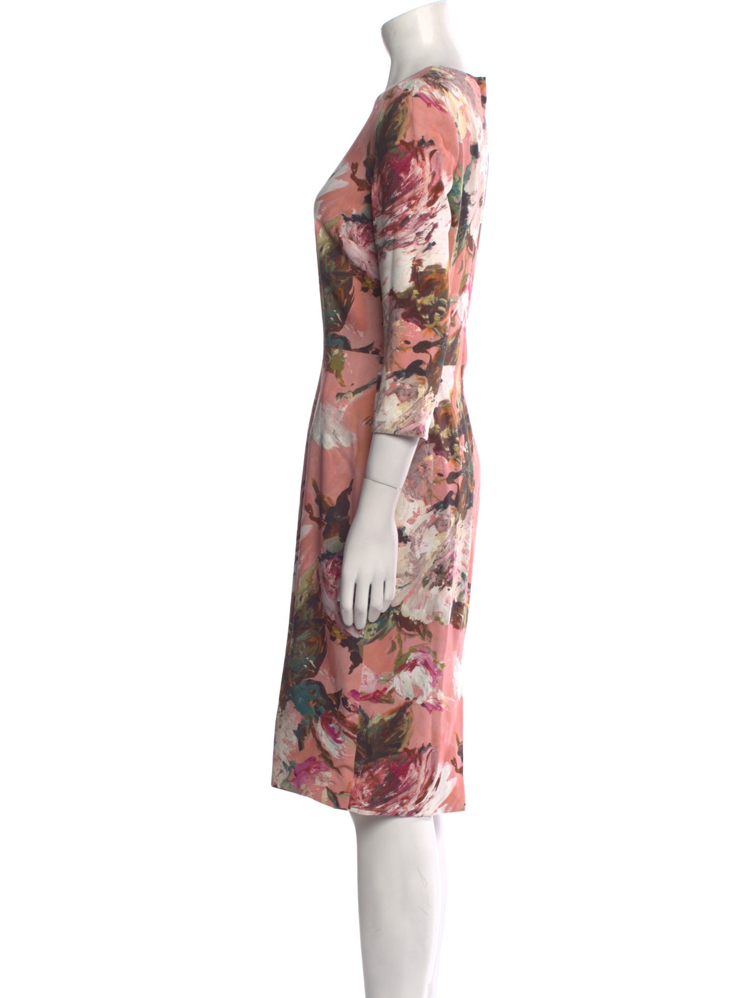 Dolce & Gabbana Floral Print Knee-Length Dress