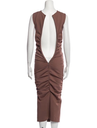 Dolce & Gabbana Crew Neck Long Dress