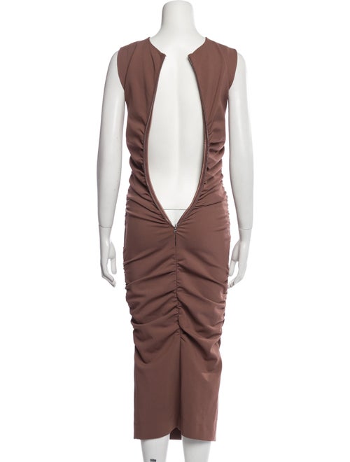 Dolce & Gabbana Crew Neck Long Dress