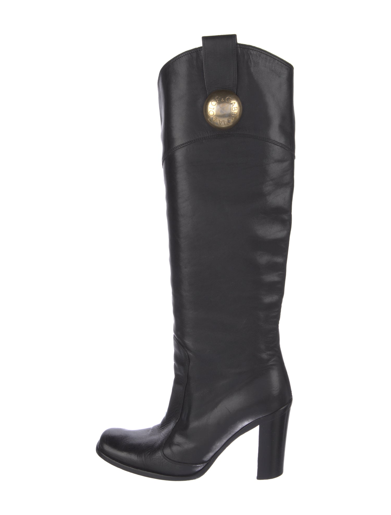 Dolce & Gabbana Leather Riding Boots