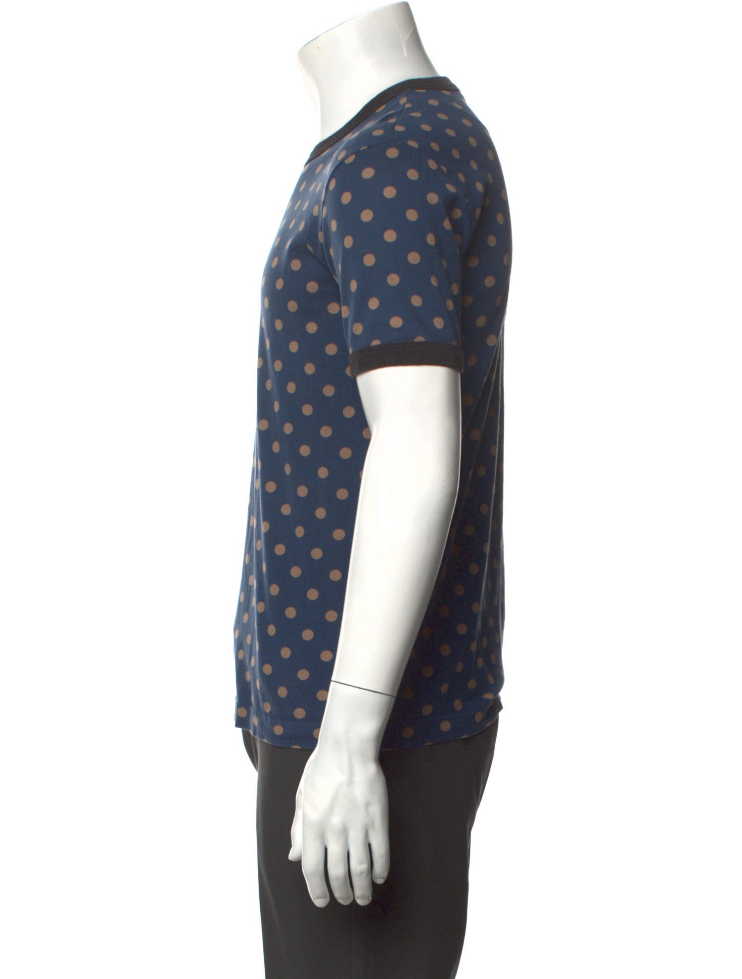 Dolce & Gabbana Polka Dot Print Crew Neck T-Shirt