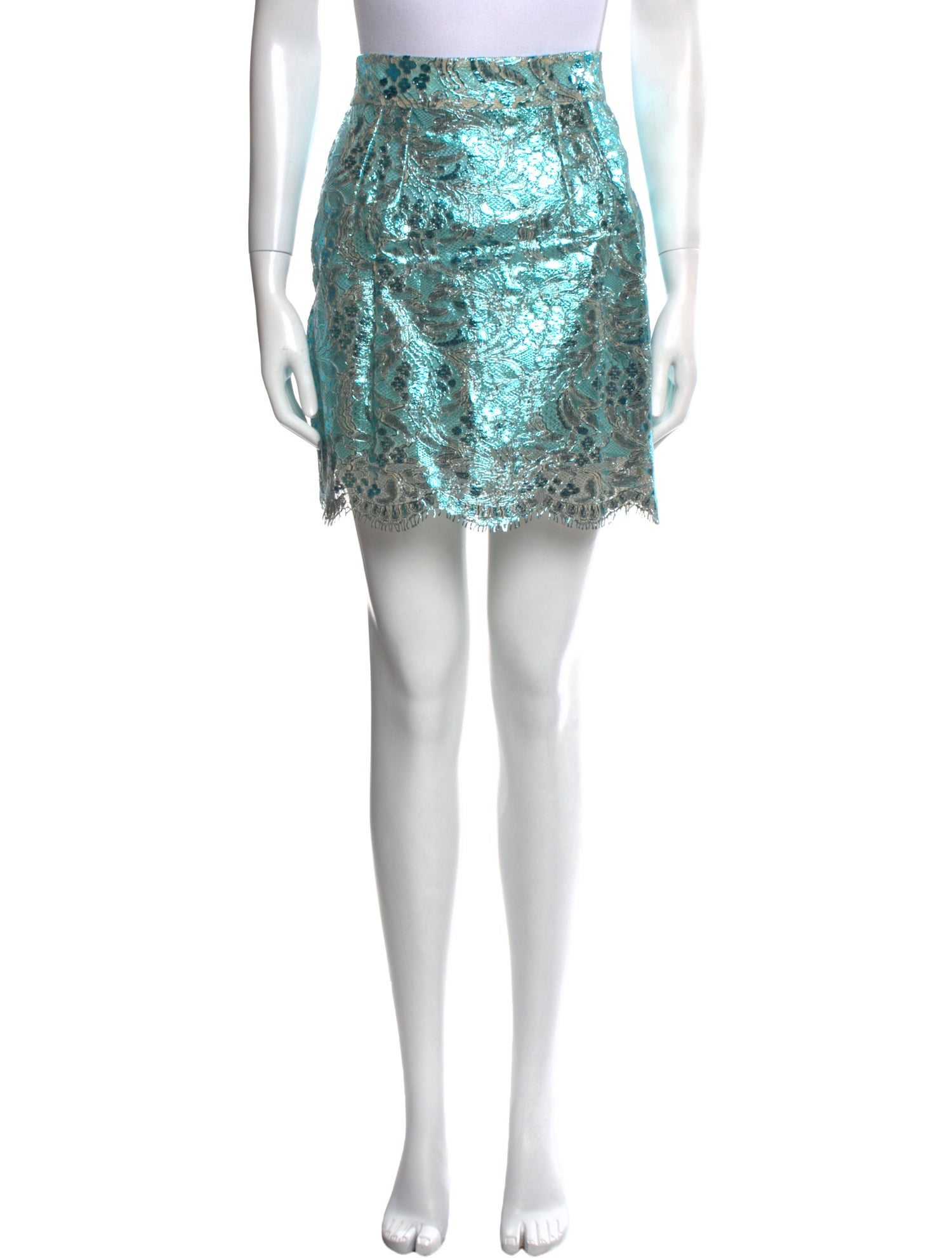 Dolce & Gabbana Printed Mini Skirt w/ Tags